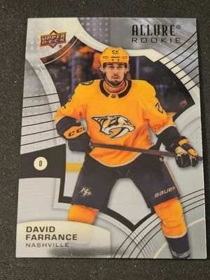 21-22 Allure David Farrance Rookie 🚨🚨🚨 Nashville Predators  - Image 1 of 2