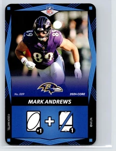 Mark Andrews 2024 UNO Elite Core Edition - Azul #009 Baltimore Ravens - Imagen 1 de 2