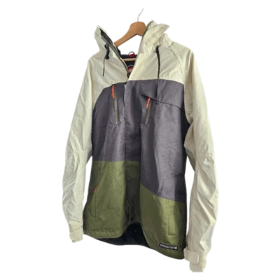 686 Chaqueta de Snowboard con Capucha Hombre Talla M Color Blanco/Oliva Usada Foto 1 de 2