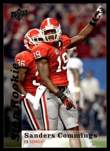 2013 Upper Deck Sanders Commings RC Georgia Bulldogs #132 - Picture 1 of 2