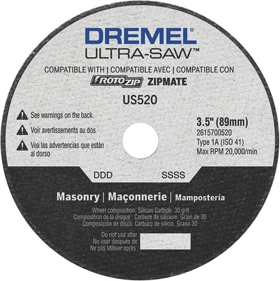Dremel Genuine OEM Replacement 3-1/2" Cutting Wheel - US520-01 - Image 1 of 3