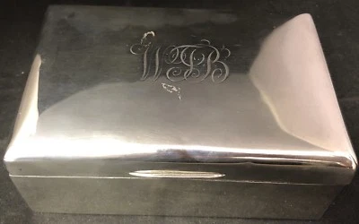 EDWARDIAN STERLING SILVER CIGARETTE BOX, CHESTER,1906,-360g - Image 1 of 4