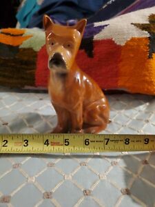 Vintage Boxer Bulldog Pitbull Dog Porcelain/Ceramic Figurine 6"
