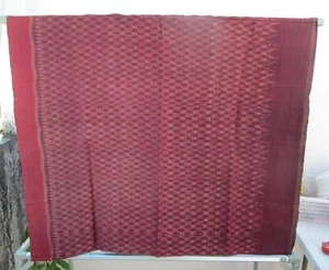 Textil vintage de seda sarong tribu de colina Lao Hmong hecho a mano 66 x 38 pulgadas - Imagen 1 de 4