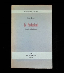 Le Prefazioni Libro Henry James Lomnardo Neri Pozza Prima Edizione 1956 Cultura - Foto 1 di 8