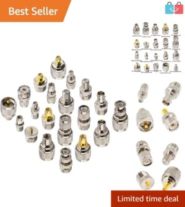 20-Piece UHF Adapter Kit for SMA/BNC/MCX/FME - Versatile Coaxial Connectors - Picture 1 of 9