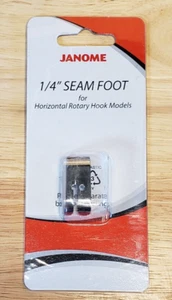 Janome 1/4" Seam Foot w/ Guide Snap-On Part #200318000 for Sewing Machines - Picture 1 of 2