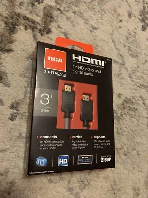 RCA DH3HHF Digital Plus HDMI Cable - 3 ft - Image 1 of 2