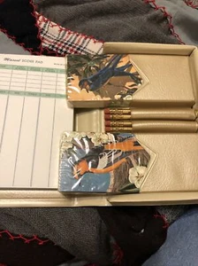 Vintage Stardust Playing Cards Set In Case Barn Swallow Birds Oriole NIP 2 Decks - Picture 1 of 11