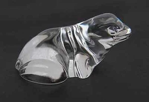 VTG Villeroy & Boch Crystal Frog Figurine/Paper Weight - Picture 1 of 3