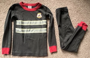 Pre Owned Hanna Andersson Fire Chief Pajamas Size 110 = 5 - Picture 1 of 2