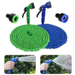 Erweiterbarer erweiterbarer flexibler Gartenwasserschlauch mit Sprühdüse - 25, 50, 75, 100 Fuß - Bild 1 von 20