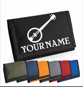 Cartera Banjo Personalizada Niños Niñas Niños Billetera Tarjeta Moneda - Imagen 1 de 13