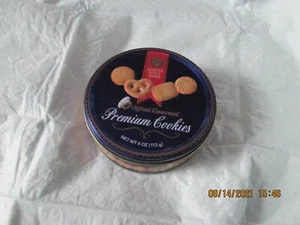 Galletas originales gourmet premium 4 oz lata vacía usadas - Imagen 1 de 5