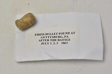 Fired Gettysburg Bullet Relic found after battle July 1-3 1863 The Horse Soldier