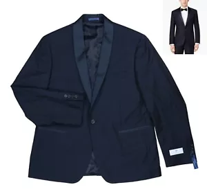 Ryan Seacrest Distinction 100% Wool Modern Fit Tuxedo Jacket 42 Short NWT Navy - Bild 1 von 1