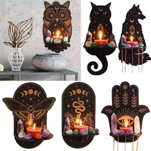 Candelabro Madera Animal Multicolor Pequeño Vacaciones Moderno Montado en la Pared Decoración - Imagen 1 de 30