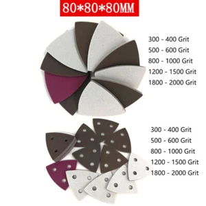 80mm Wet Dry Sponge Mouse Sanding Sheets Discs 300-2000 Grit Hook Loop Sandpaper - Picture 1 of 12