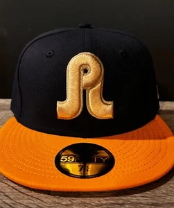 Pretty lights Jiberish Sz 7 1/4 New Era 5950 Fitted Hat Nightshift Gold 59Fifty - Picture 1 of 4