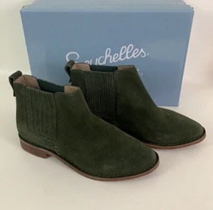 Seychelles Ankle Boots Women's Pool Suede Hunter Green Size 7 NIB - Picture 1 of 10