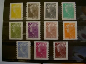France Autoadhésifs Yvert num 208-218 Marianne de Beaujard Annee 2008 - Imagen 1 de 1