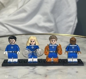 Lego Fantastic Four First Steps Custom Printed Minifigure Lot Mr Invisible Woman - Picture 1 of 2