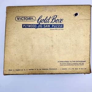 OLD RARE Victory Gold Box Wood Jigsaw Puzzle Memory Lane (Landscape) 500 Pieces - Picture 1 of 15