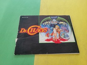 Dr Chaos Nintendo NES Instruction Manual Booklet