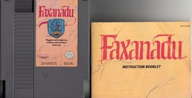 Faxanadu Nintendo NES 1989 With Manual Protective Case Authentic Tested