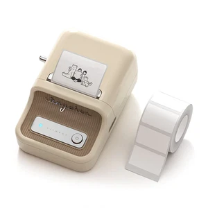 Impresora térmica NIIMBOT B21 PRO crema + rollo de etiquetas - Imagen 1 de 6