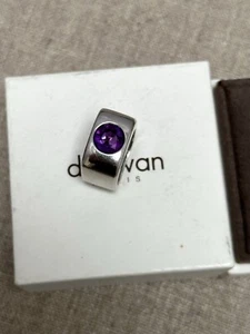 RARE STUNNING DINH VAN PARIS AMETHYST MARGOT RING STERLING SILVER SZ L €650 BOX - Picture 1 of 12