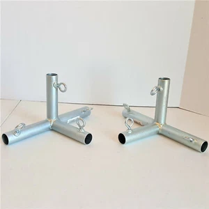 2pc 4 Way Flat Edge Canopy Fitting Carport Patio Garden Booth (F4A) 3/4" pipe - Picture 1 of 3