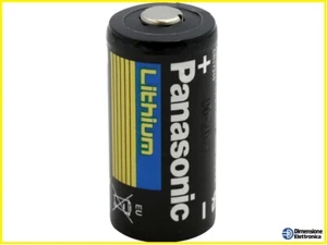 Batteria cr123a 3v Lito PANASONIC Pila CR 123 DL123 CR17345 lithium antifurto wi - Foto 1 di 2