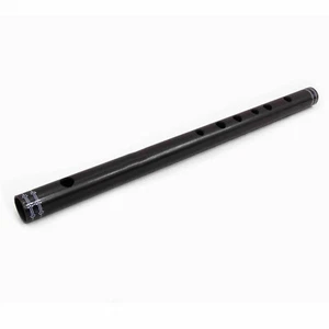 Handmade Wood Flute Indian Musical Instrument Bansuri Beginner Scale Black Color - Picture 1 of 4
