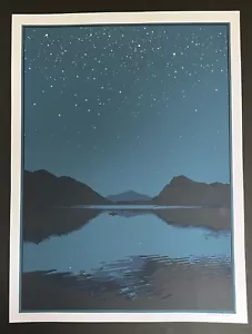 Dan McCarthy signierter Kunstdruck - Night Air - 2010 Siebdruck Poster /555 Glow Ink - Bild 1 von 2