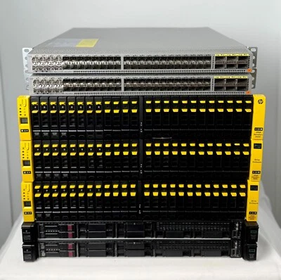 HPE 3PAR 8450 50TB SSD 2x DL360 Gen10 80 Cores 1TB RAM 10Gbit iSCSI Server SAN - Image 1 of 4