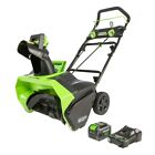 Greenworks 48V 20 In. Cordless Snow Blower 48Sn20 With 4Ah Battery And Charger