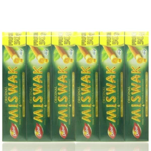 (21,52 EUR/kg) Dabur Kräuter Zahnpasta MISWAK 1020g - 6x 170g Zahncreme NEU OVP - Bild 1 von 1
