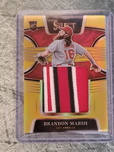 2022 Panini Select Baseball Brandon Marsh Patch RC /10 GOLD 🔥🔥💥💥 - Picture 1 of 2