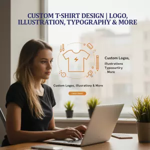 T-shirts design, logo design, other customization. eBay store logo, listing logo - Picture 1 of 1