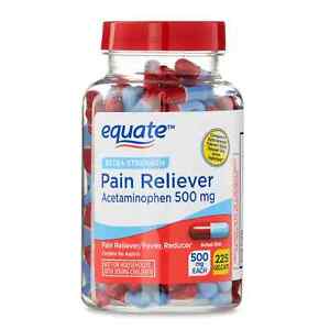Equate Extra-Strength Acetaminophen Rapid Release Gel-caps, 500 mg, 225-Count