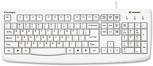 Kensington Pro Fit USB Washable Keyboard, White (K64406US) - Picture 1 of 4