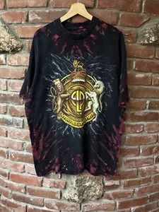Vintage Emerson Lake And Palmer Band Tee Shirt Size XL ELP Tie Dye Unicorn - Picture 1 of 6