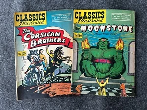 Classics Illustrated Comics (not date) - #20 CORSICAN BROS. & #30 THE MOONSTONE - Picture 1 of 24