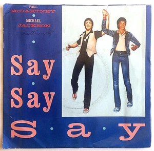 PAUL McCARTNEY Michael Jackson - Say Say / Vinyl 45rpm 1983 Columbia 38-04168 - Imagen 1 de 4