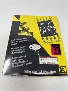 Sealed Wired For Sound 2.0 Aristosoft 1992 Microsoft Windows 3.0 3.1 Big Box - Picture 1 of 8