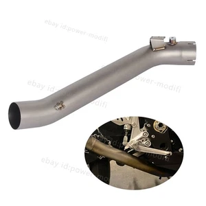 60MM For Suzuki GSXR1000 2007-2008 Delete Catalyst Exhaust Muffler Mid Link Pipe - Picture 1 of 7