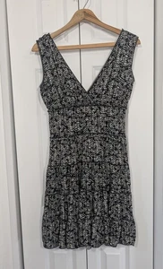 Max Studio Damen Gr. Small Kleid schwarz weiß knielang - Bild 1 von 4