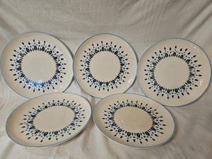 Marcrest Stetson Swiss Alpine Chalet Vintage MCM Set of 5 Dinner Plates - Picture 1 of 14