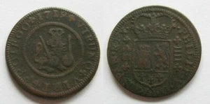 Zaldi2010 - Felipe V, 4 Maravedis from 1719. Segovia. 7.85 grams/26 mm - Picture 1 of 1
